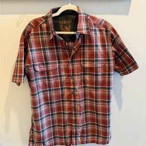 Kuhl Men's Red Plaid Shirt